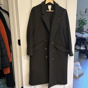 H&M Green long coat